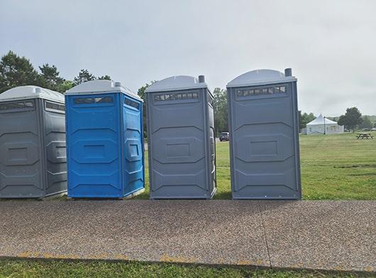 our team regularly cleans and maintains the event restrooms during the duration of your event to ensure they're always in pristine condition